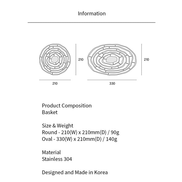 Stainless Flex Basket - Round