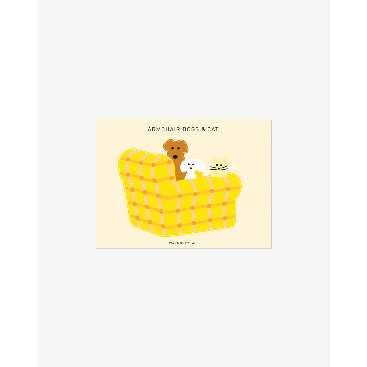 ARMCHAIR DOGS & CAT STICKER