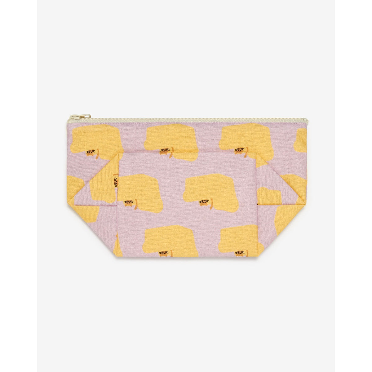 ARMCHAIR STANDING POUCH - YELLOW ON PINK