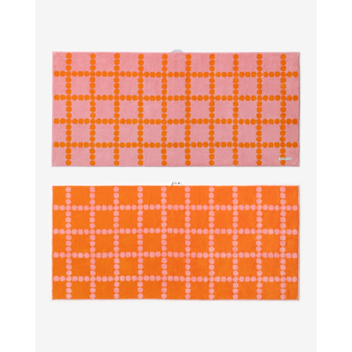 BLOSSOM CHECK BIG TOWEL - PINK