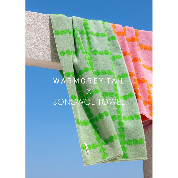 BLOSSOM CHECK BIG TOWEL - PINK