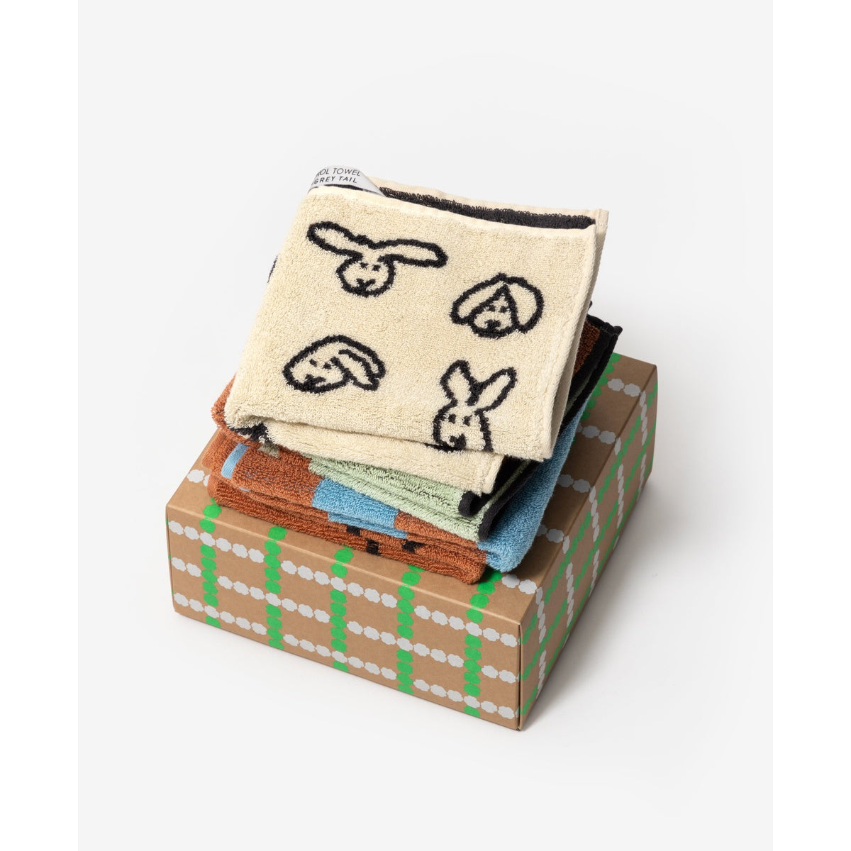 BLOSSOM CHECK CHOCO GIFT BOX (Face Towel 2P)
