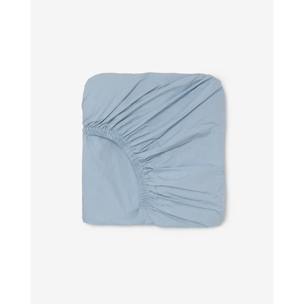 BLUE GREY FITTED SHEET