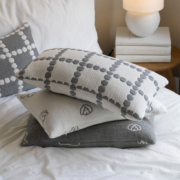 BUNNY BUNNY COTTON MODAL BLANKET - WARMGREY