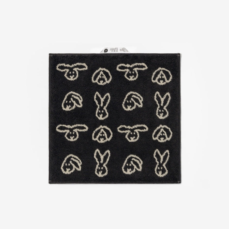 BUNNY BUNNY HAND TOWEL - BLACK