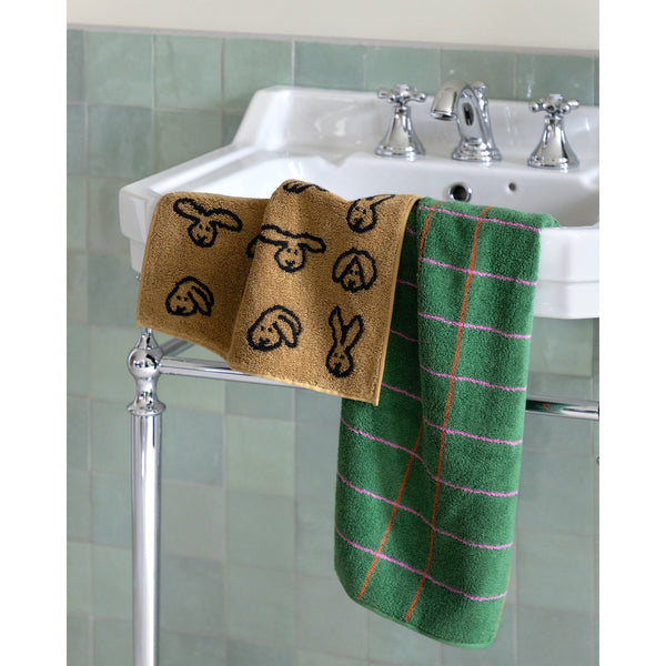 BUNNY BUNNY HAND TOWEL - BROWN