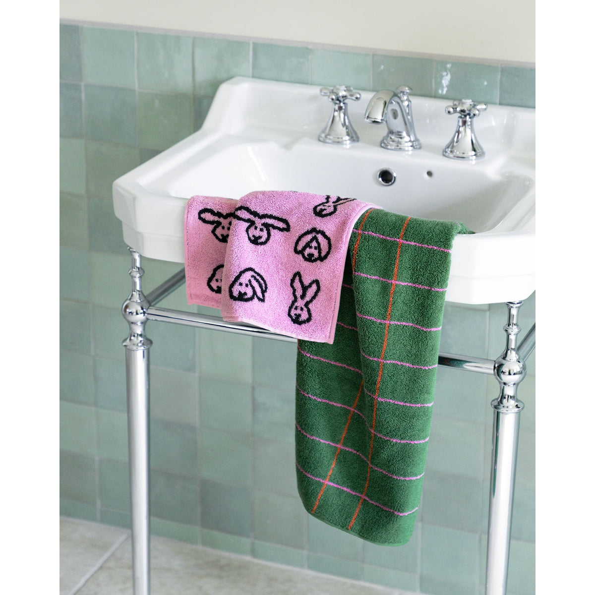BUNNY BUNNY HAND TOWEL - PINK