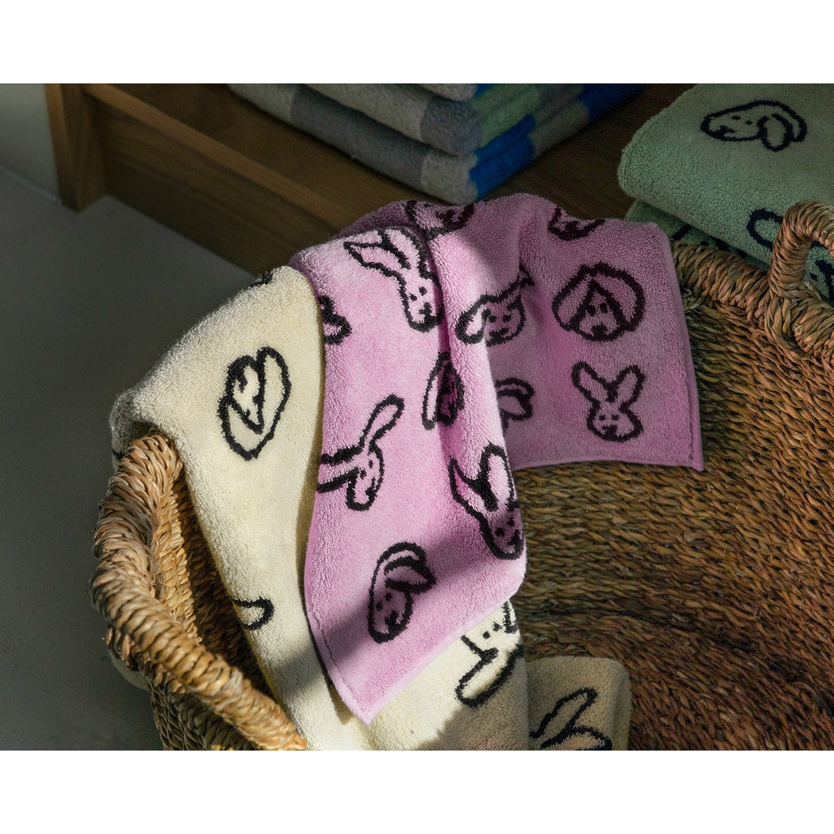 BUNNY BUNNY HAND TOWEL - PINK