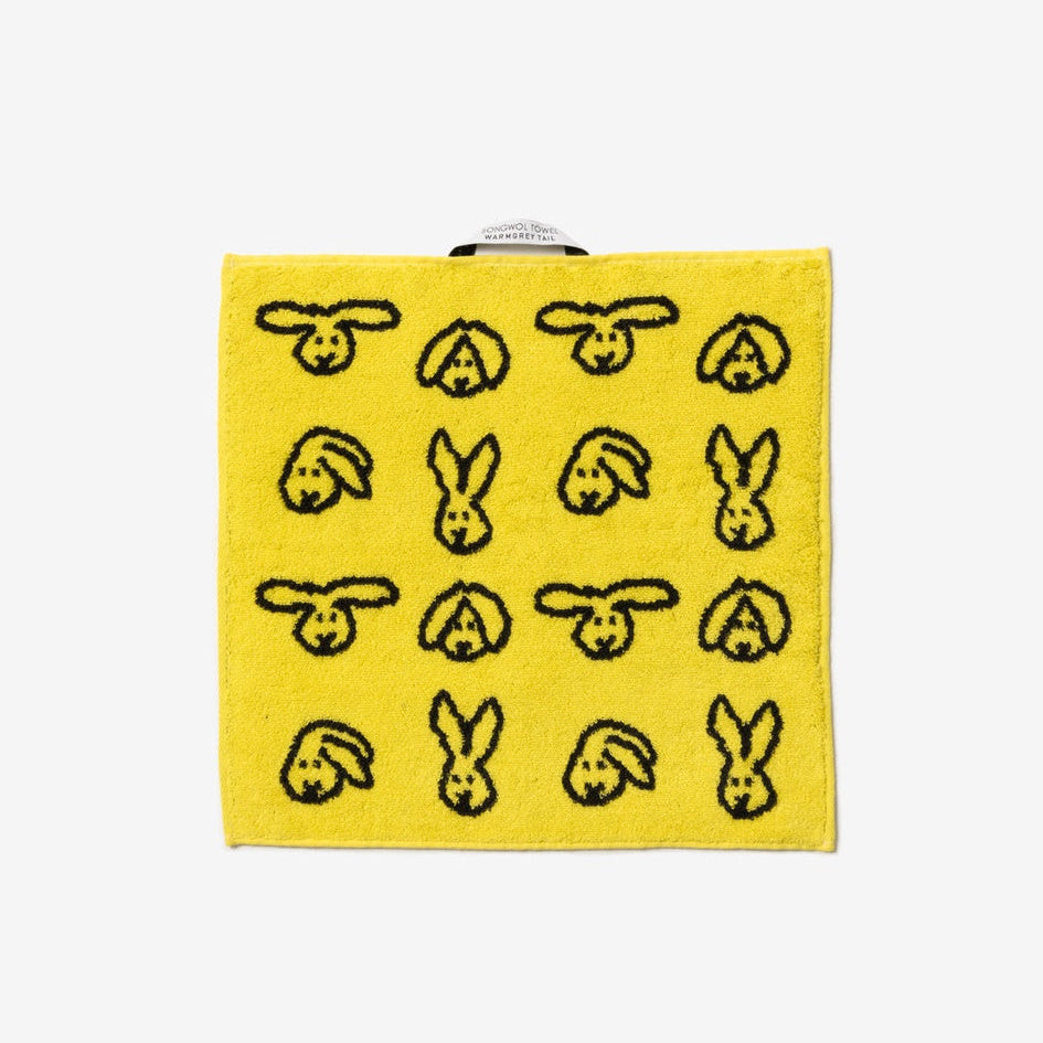 BUNNY BUNNY HAND TOWEL - YELLOW