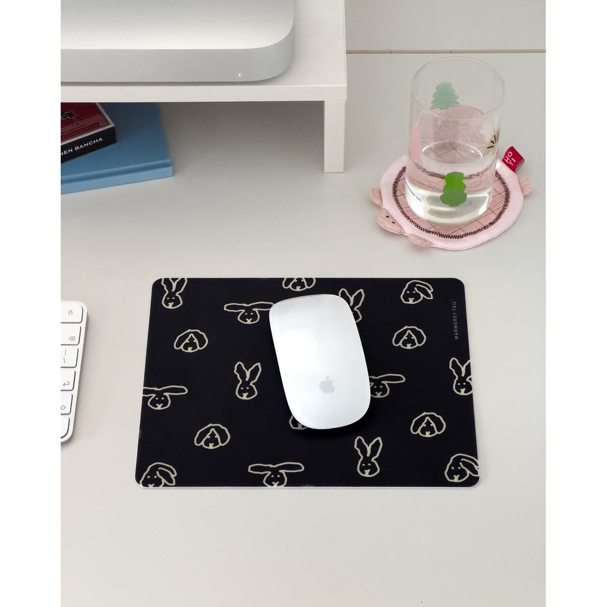 BUNNY BUNNY MOUSE PAD - BLACK