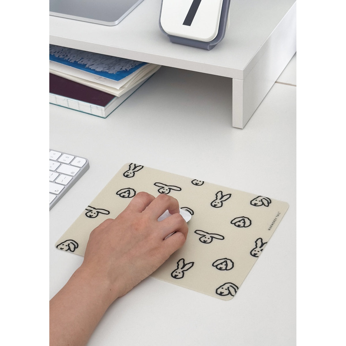 BUNNY BUNNY MOUSE PAD - CREAM