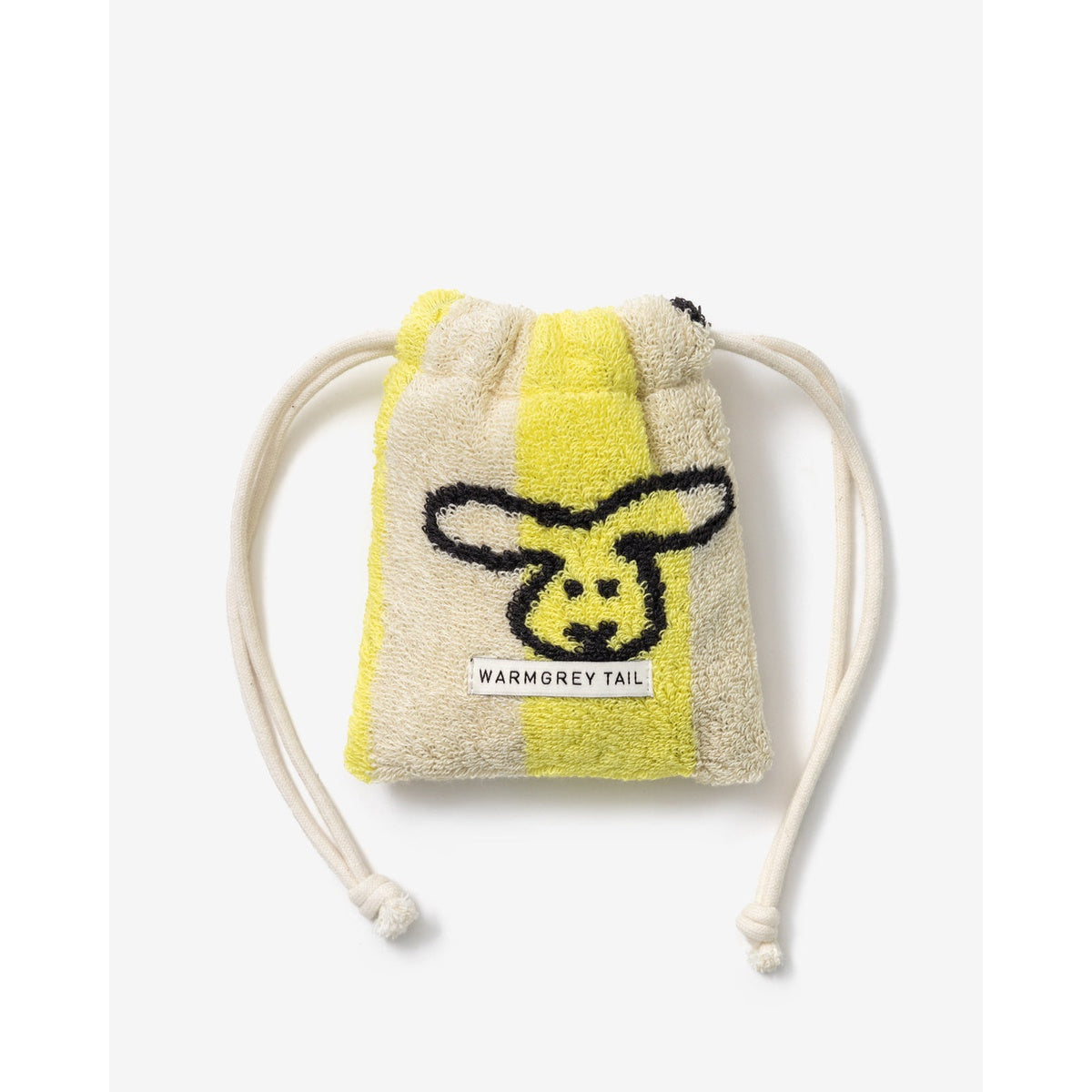 BUNNY BUNNY TERRY POUCH - YELLOW STRIPE