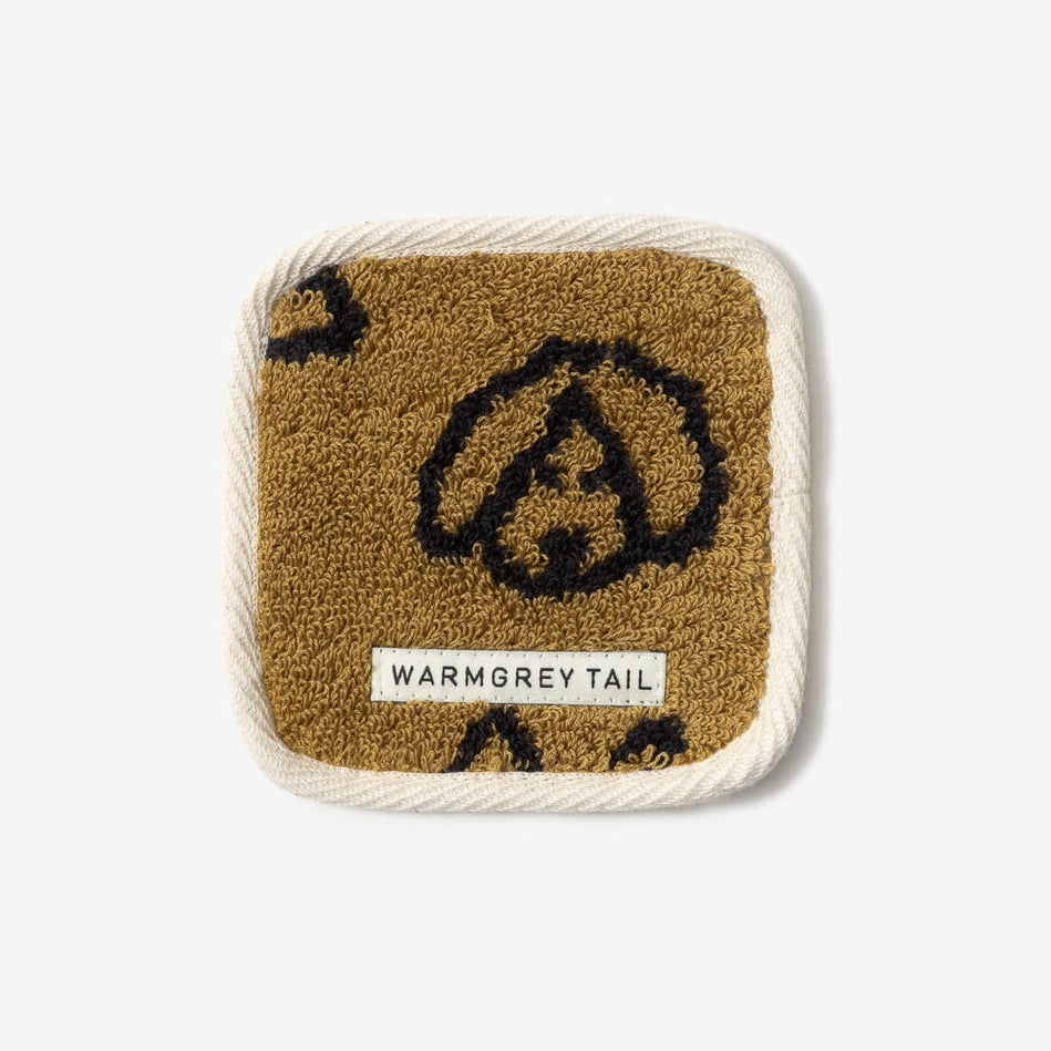 BUNNY BUNNY TOWEL COASTER - BROWN