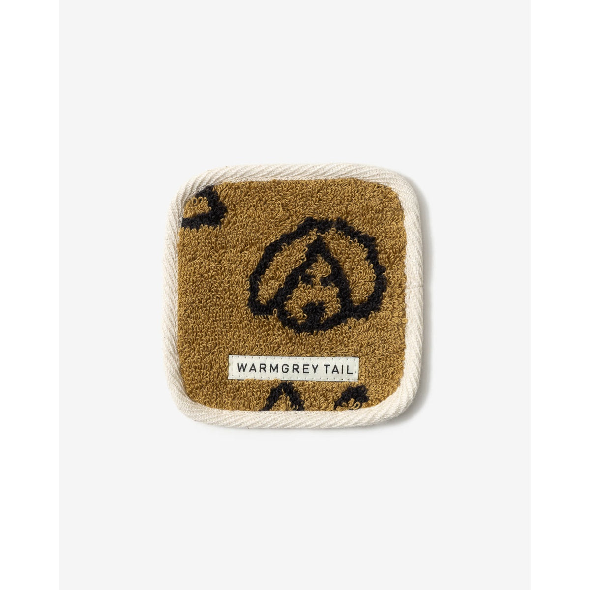 BUNNY BUNNY TOWEL COASTER - BROWN