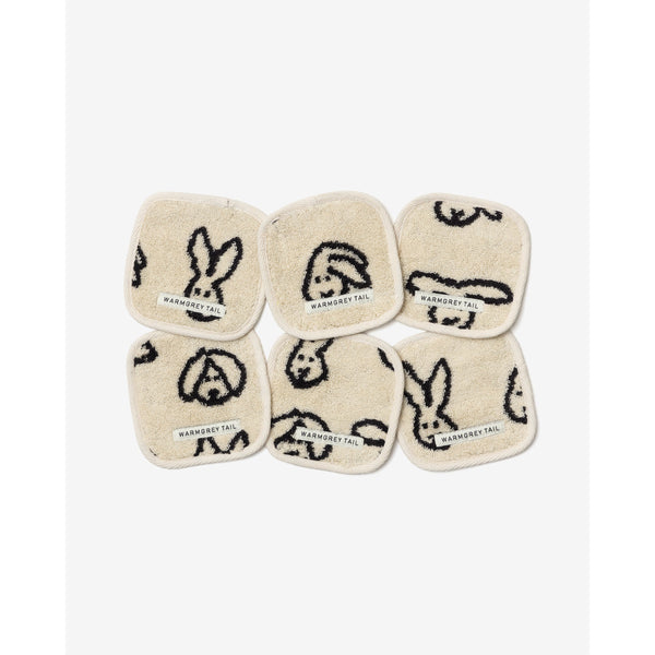 BUNNY BUNNY TOWEL COASTER - CREAM