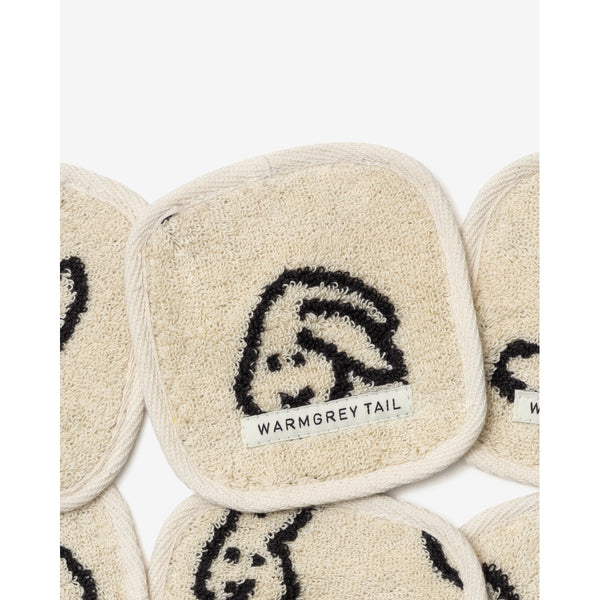 BUNNY BUNNY TOWEL COASTER - CREAM