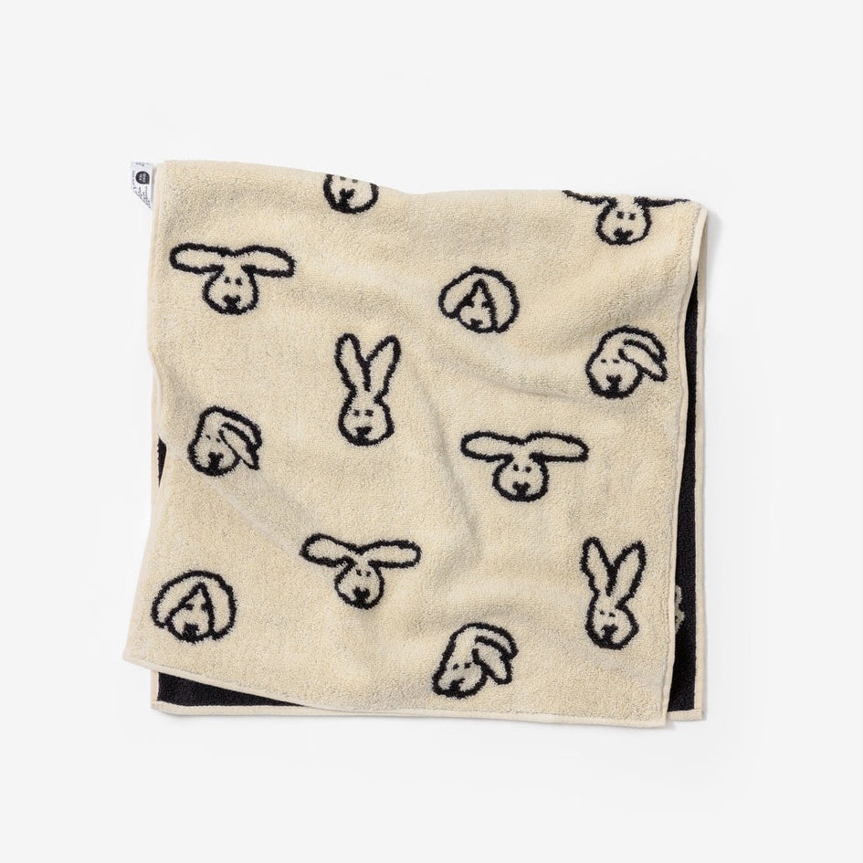 BUNNY BUNNY FACE TOWEL - CREAM