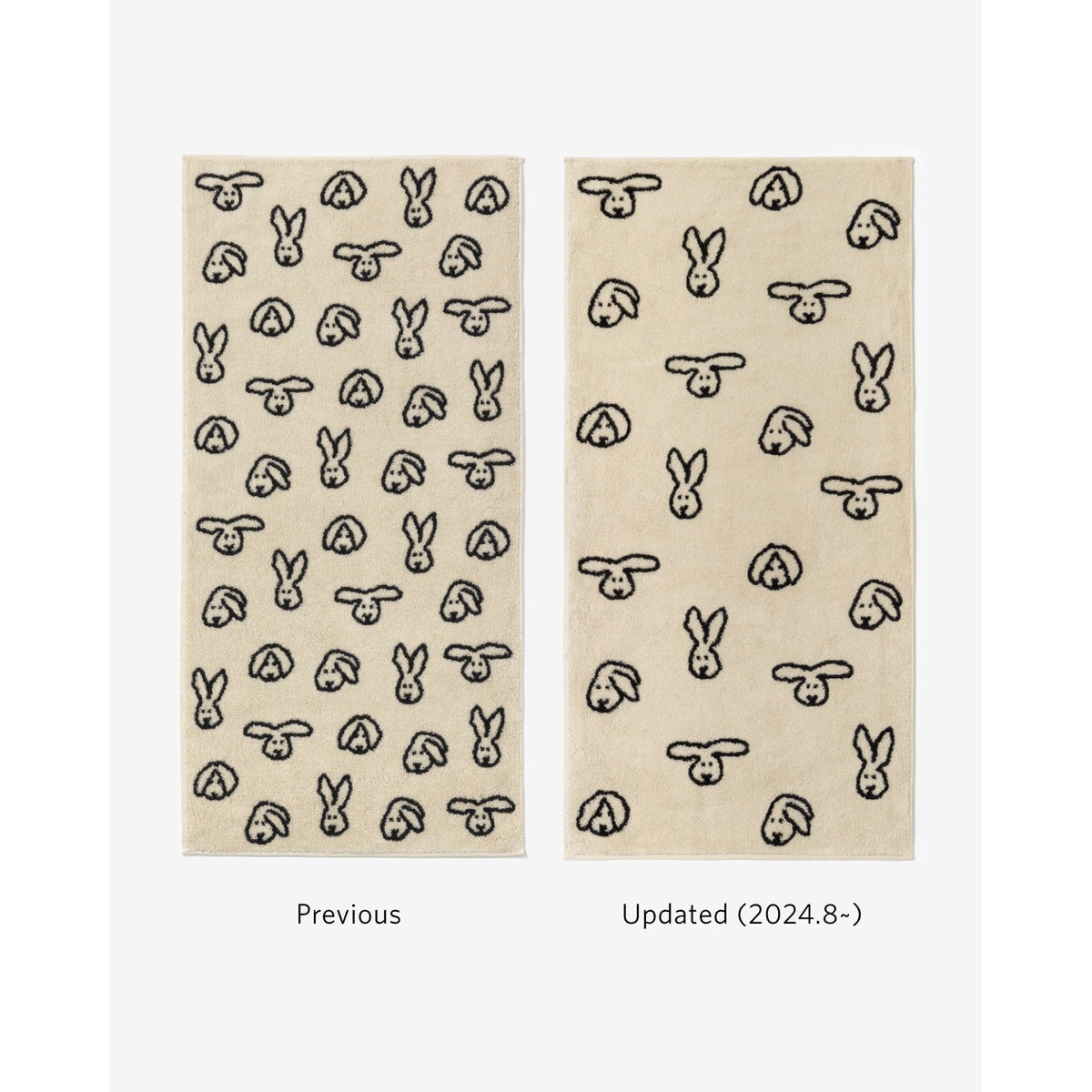 BUNNY BUNNY FACE TOWEL - CREAM