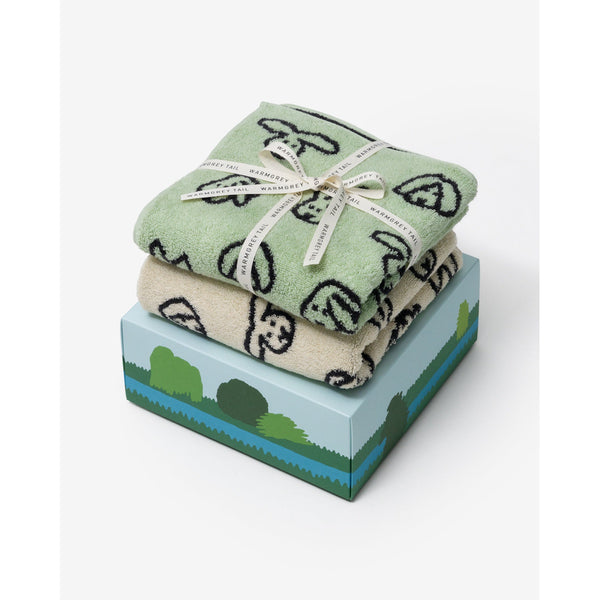 BUNNY BUNNY FACE TOWEL - CREAM