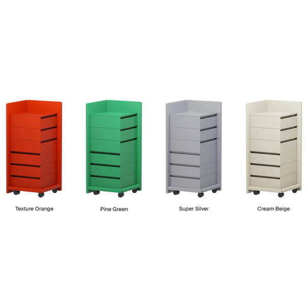 ECKE TROLLEY (HIGH) (With 3 Small & 1 Medium Drawer)