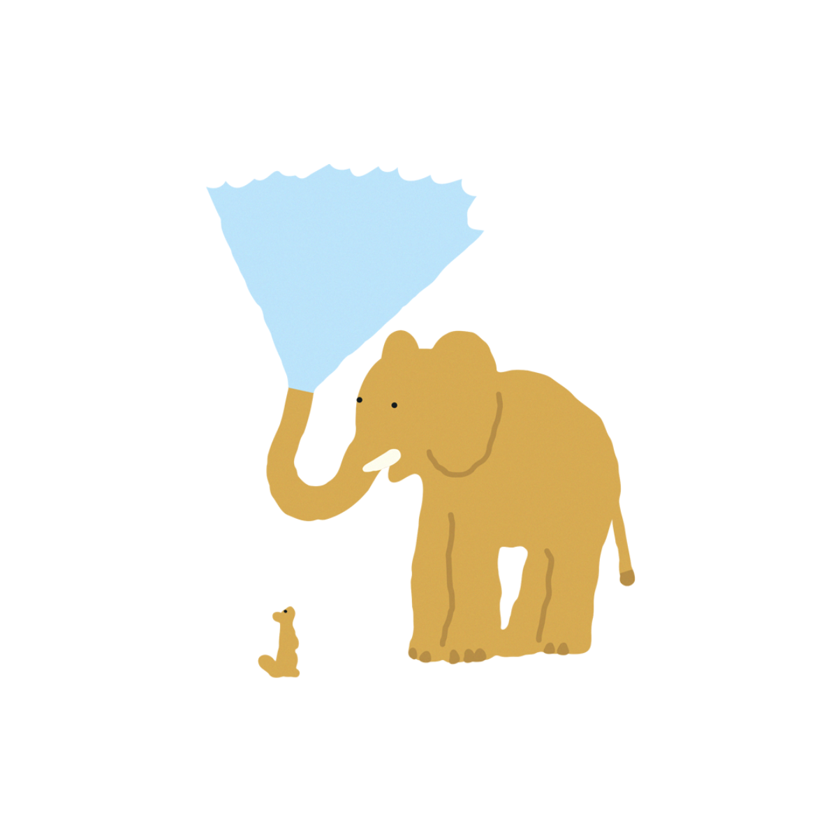 ELEPHANT SHOWER STICKER