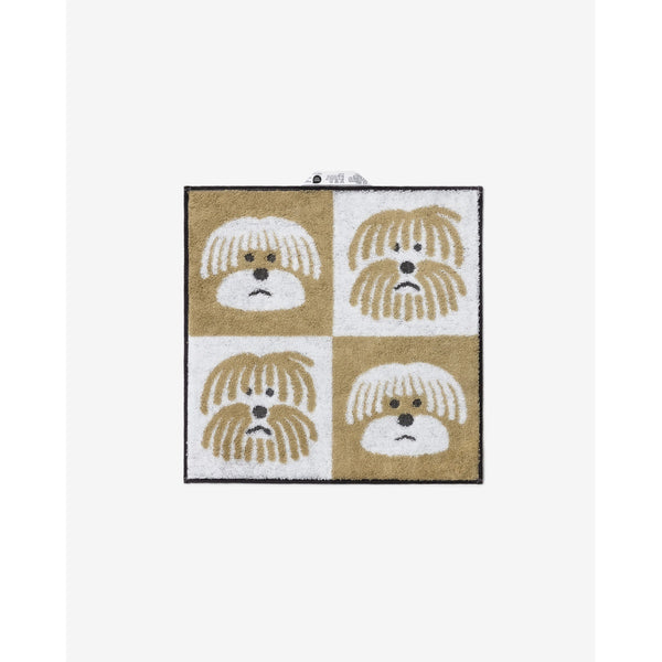 FLUFFY DOG HAND TOWEL - BEIGE
