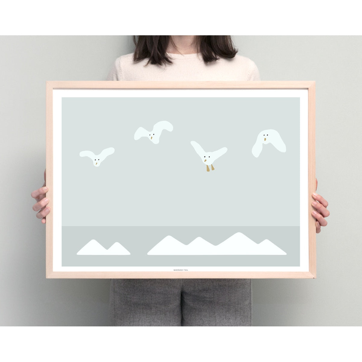 FLYING SEAGULLS POSTER