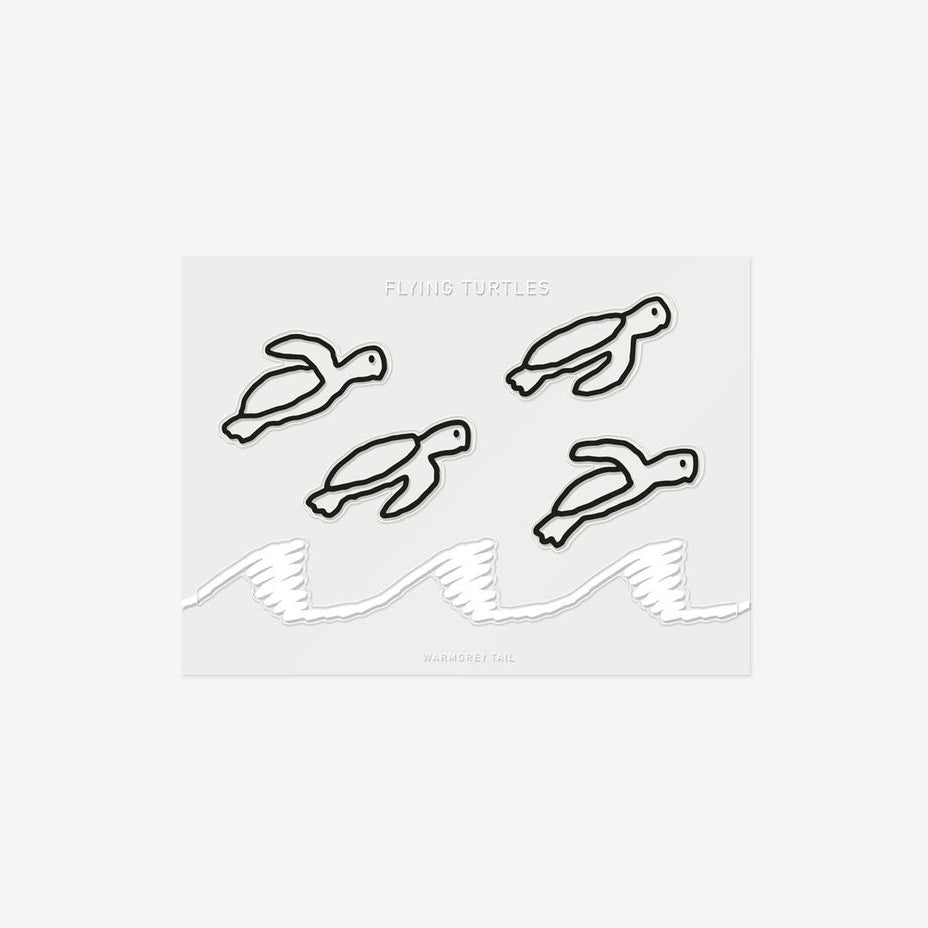 FLYING TURTLES STICKER