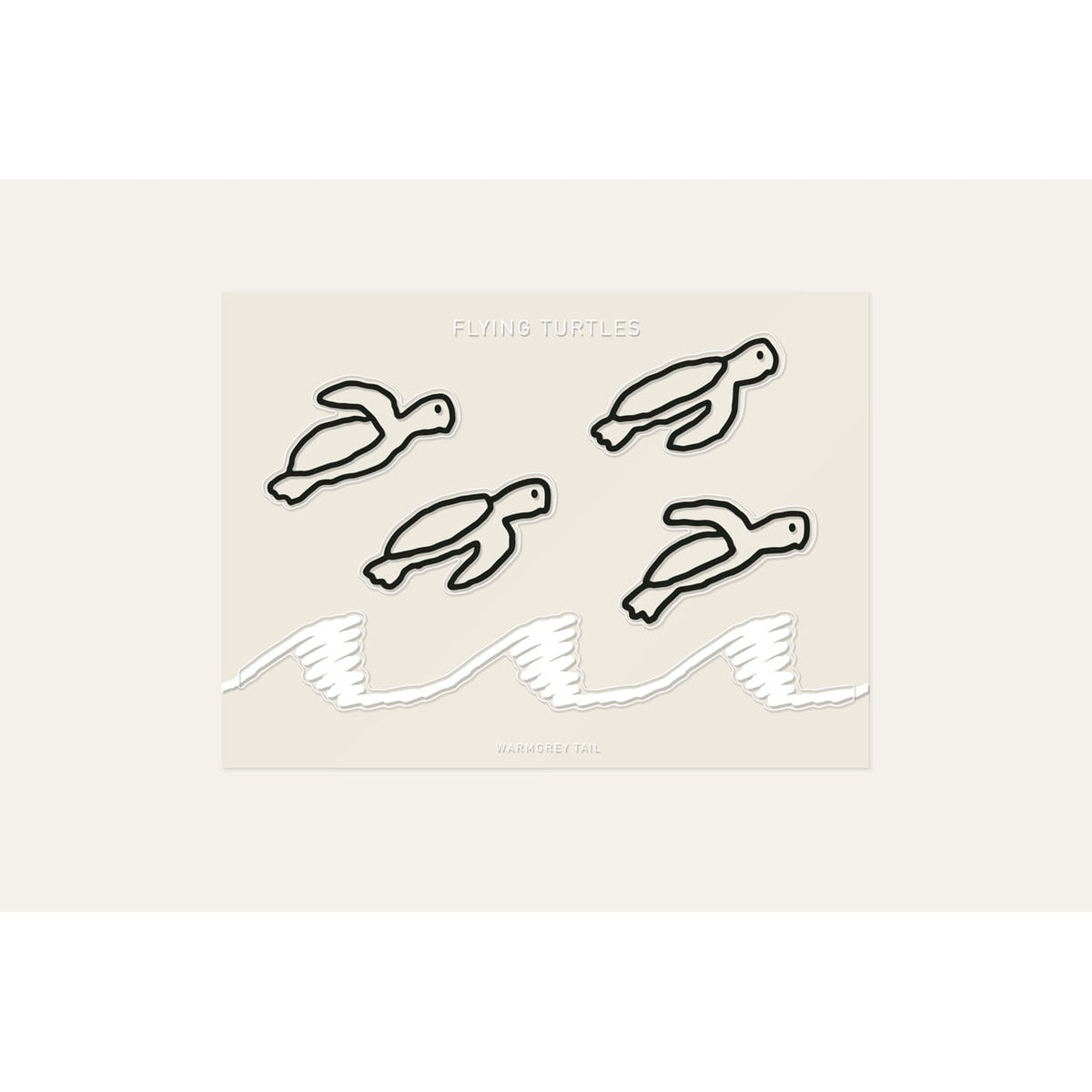 FLYING TURTLES STICKER