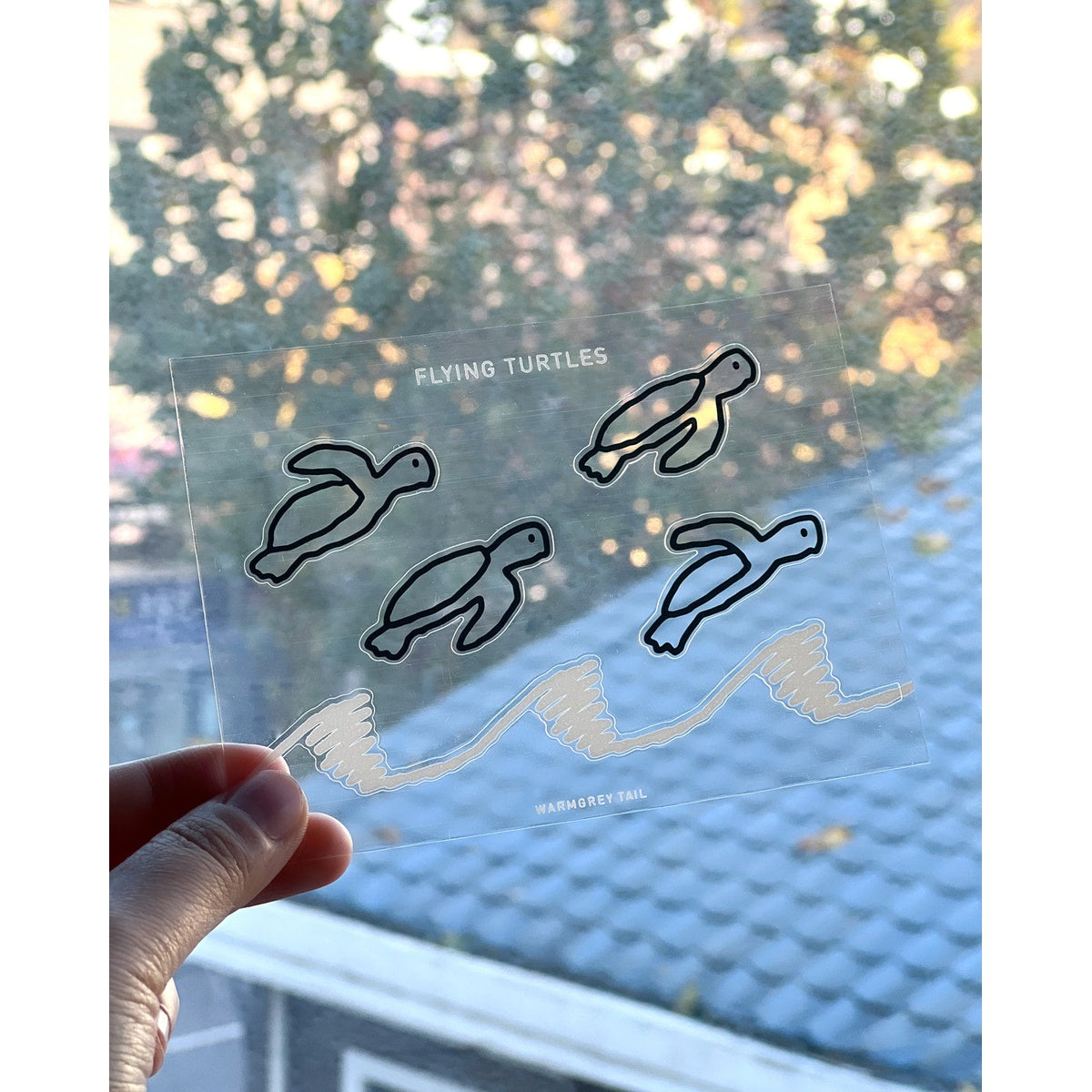 FLYING TURTLES STICKER