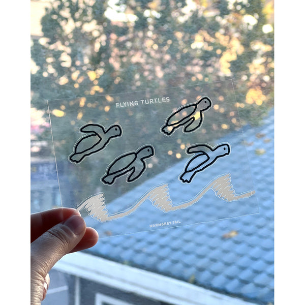FLYING TURTLES STICKER
