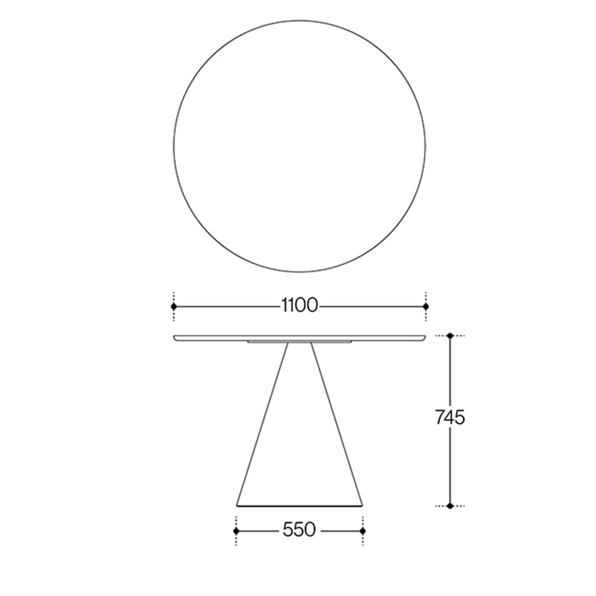 HAV CERAMIC ROUND TABLE