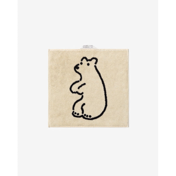 HUGGY BEAR HAND TOWEL - CREAM