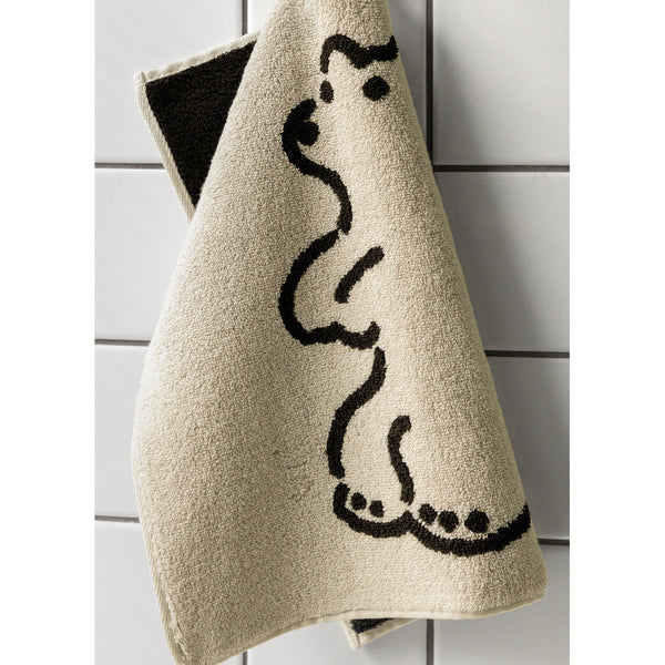 HUGGY BEAR HAND TOWEL - CREAM