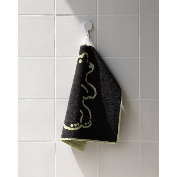 HUGGY BEAR HAND TOWEL - OLIVE