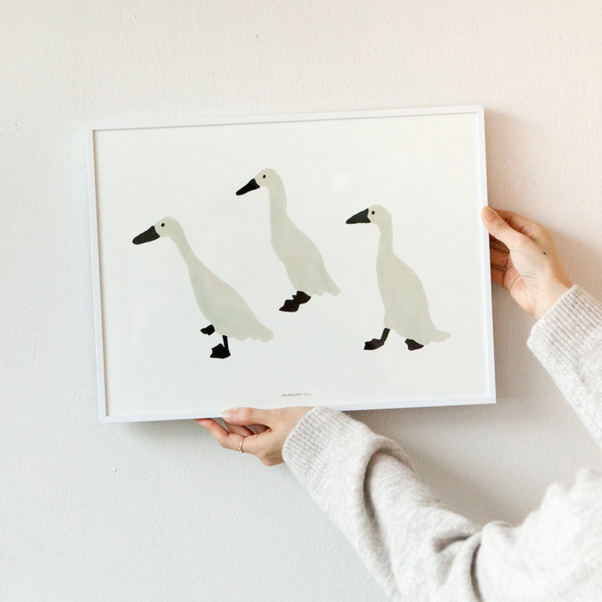 INDIAN RUNNER DUCKS POSTER