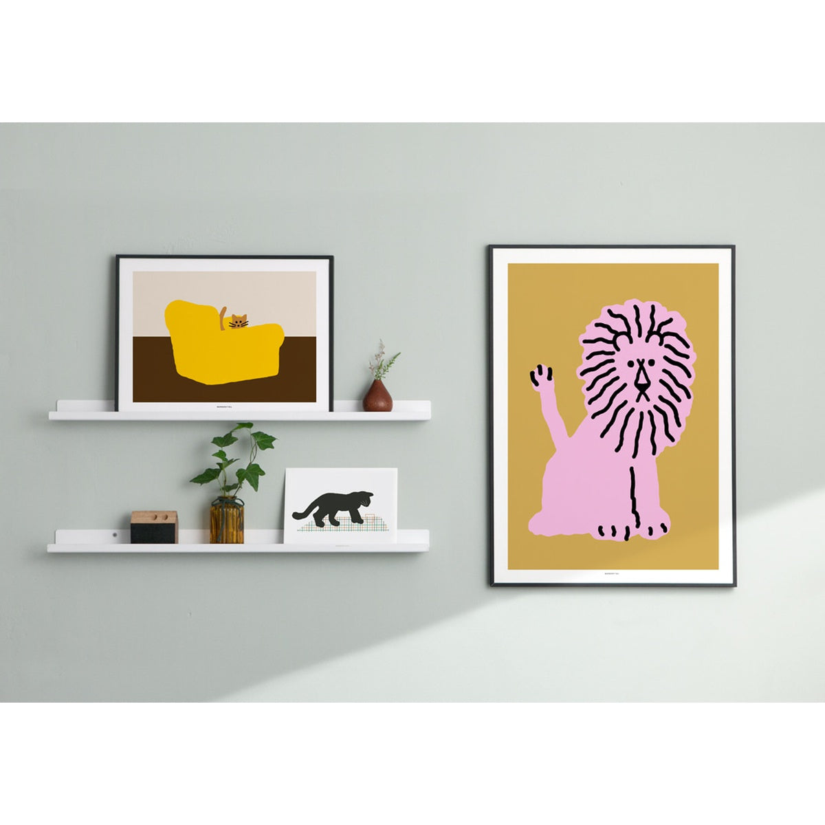 LION - CORAL POSTER