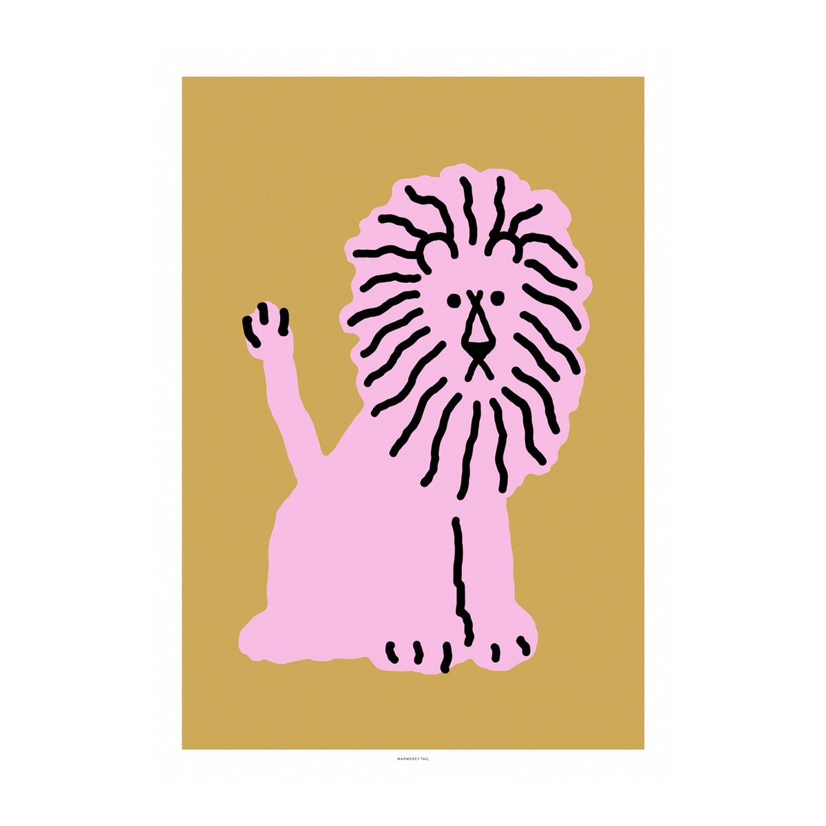LION - CORAL POSTER