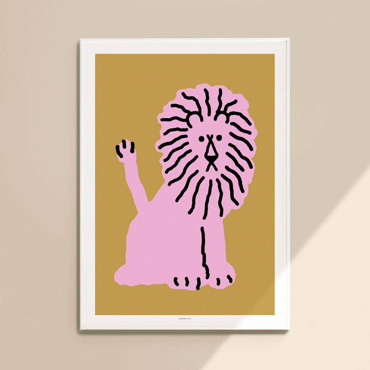 LION - CORAL POSTER