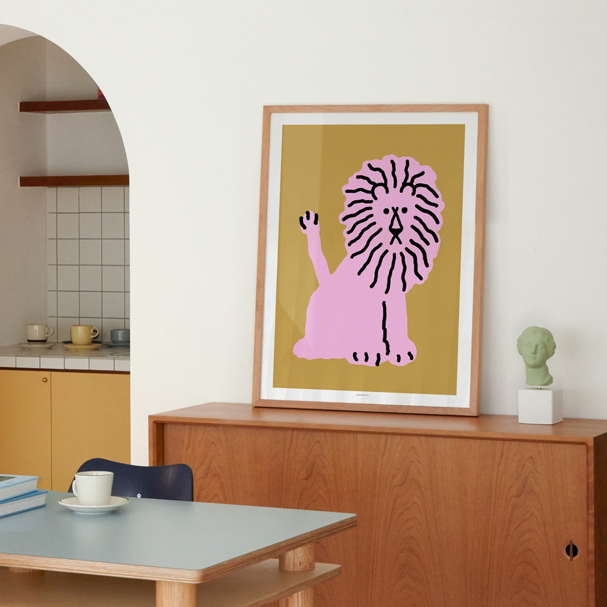 LION - CORAL POSTER