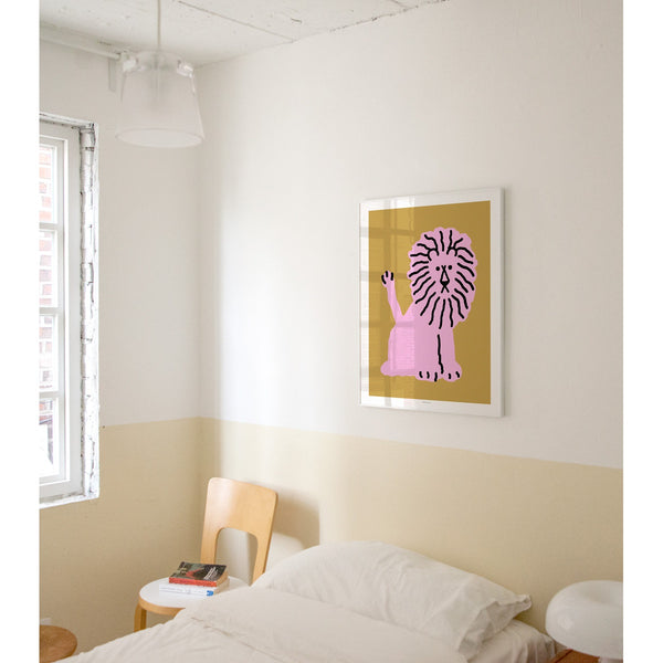 LION - CORAL POSTER