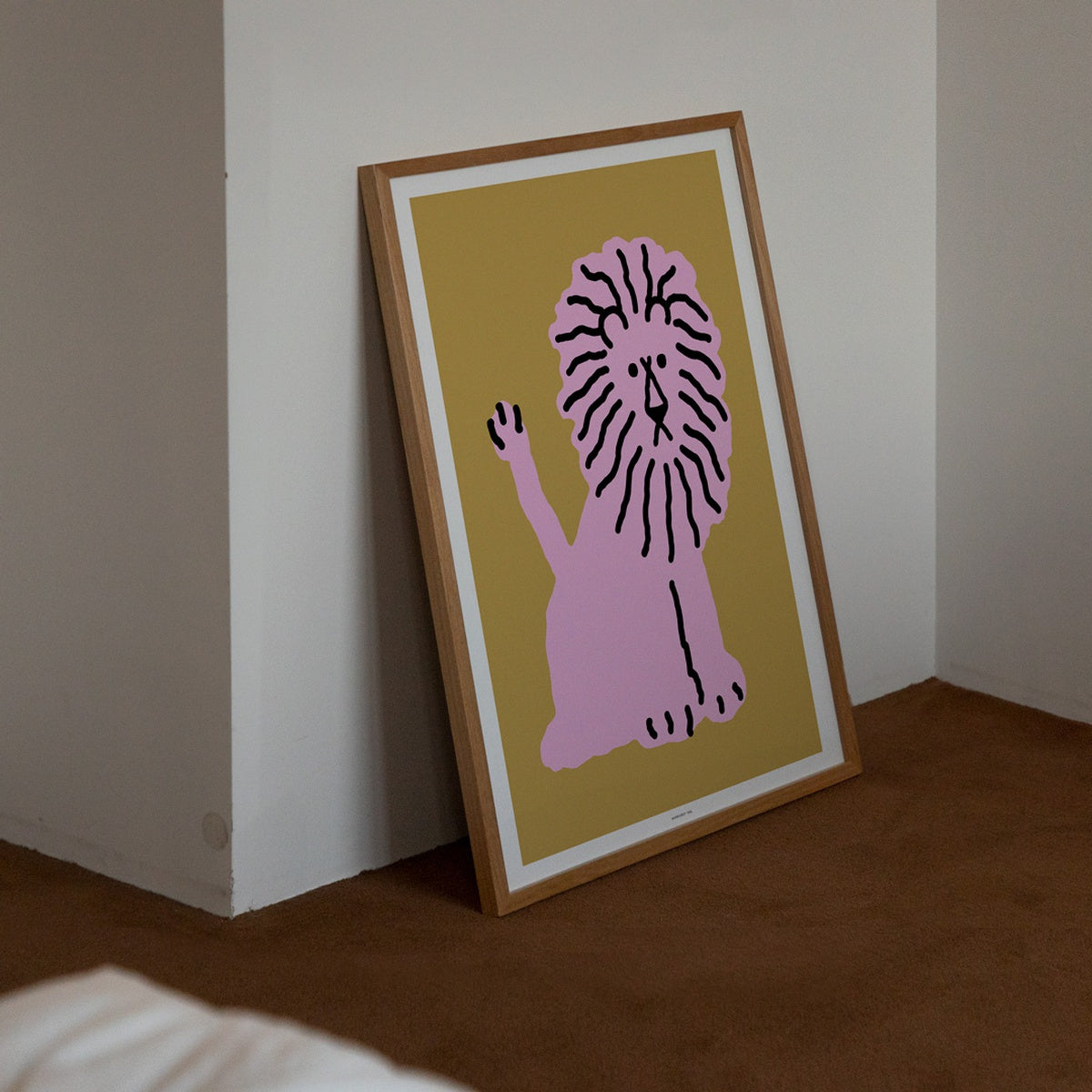 LION - CORAL POSTER