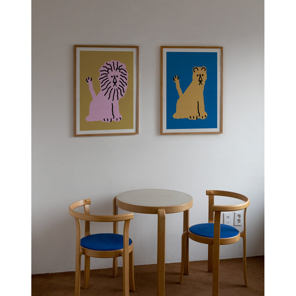 LION - CORAL POSTER