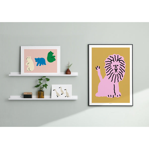 LION - CORAL POSTER