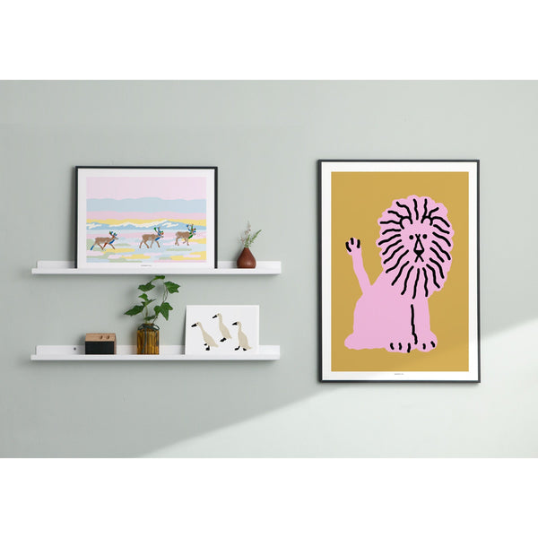 LION - CORAL POSTER