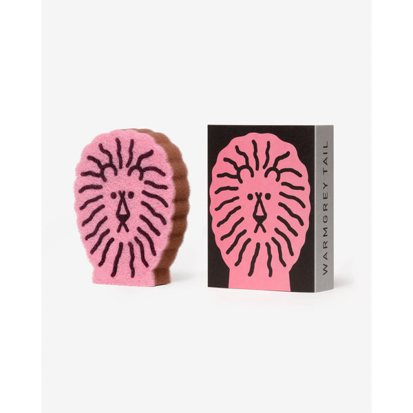 LION DISH SPONGE - BLACK