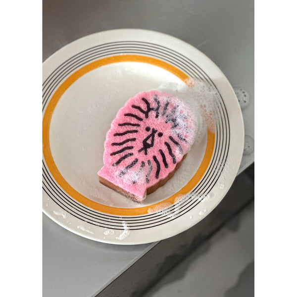 LION DISH SPONGE - BLACK