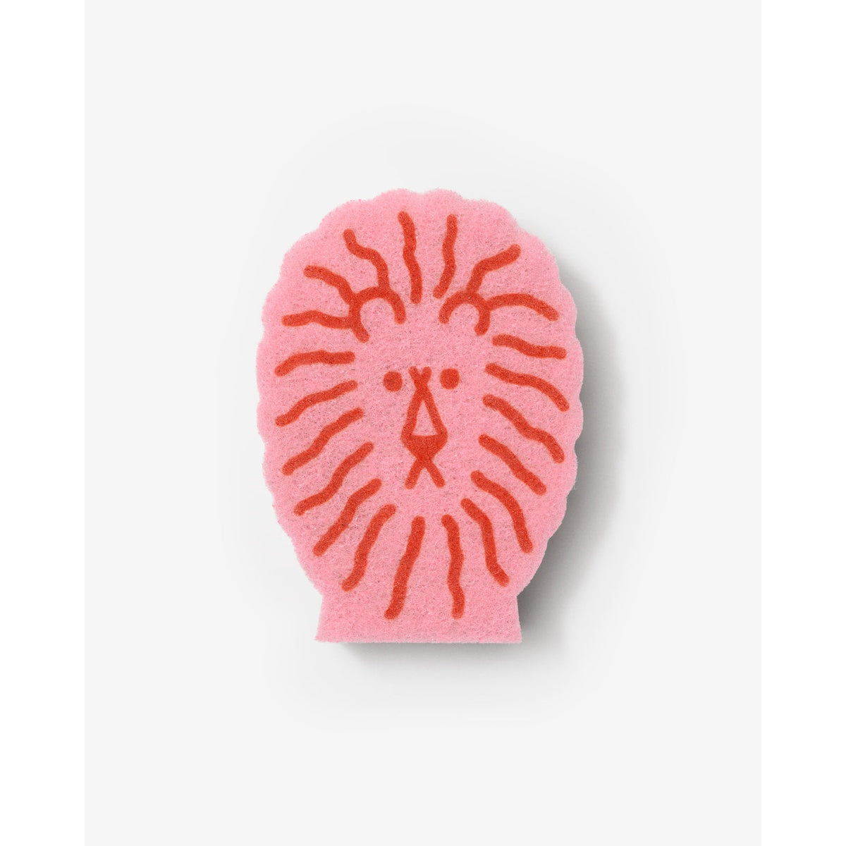 LION DISH SPONGE - RED