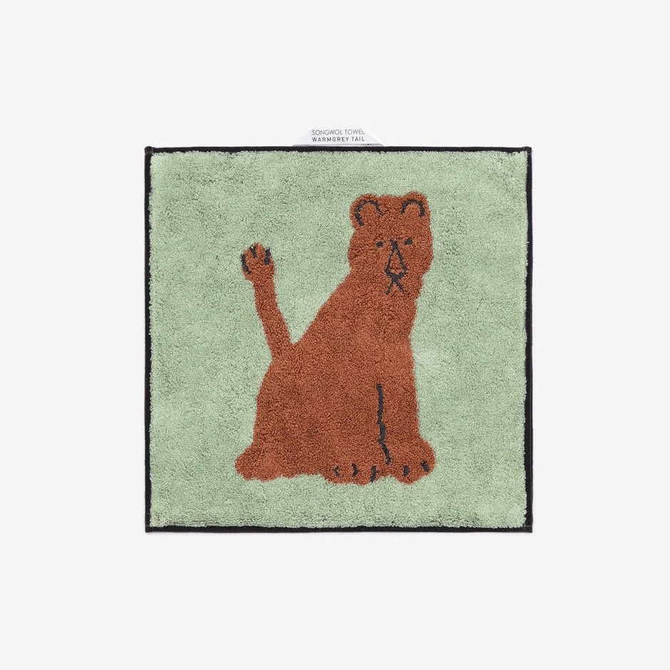 LIONESS HAND TOWEL - MINT