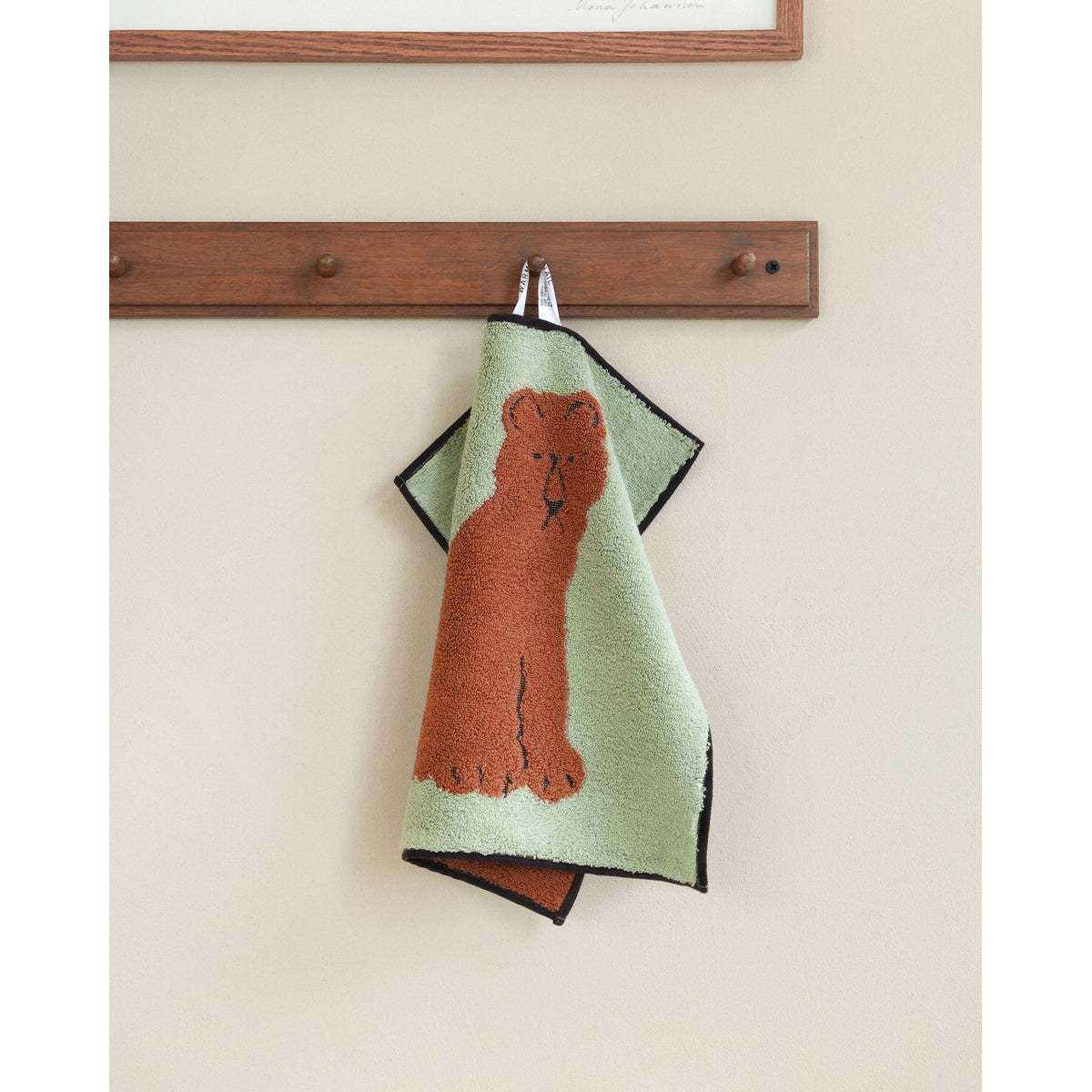 LIONESS HAND TOWEL - MINT
